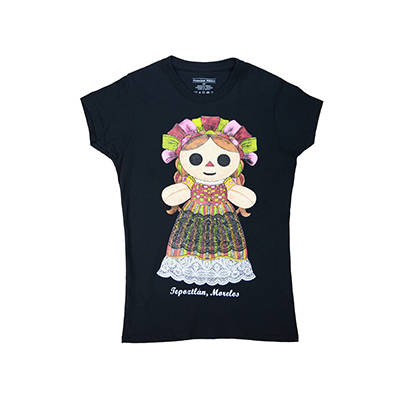 Playera Conejo Muñequita Bordado